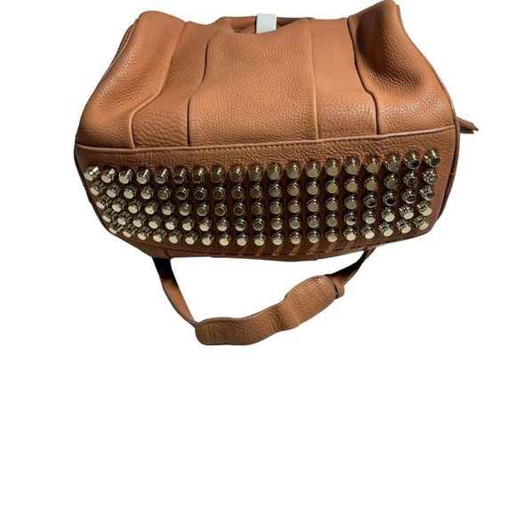 Alexander Wang Rocco Dumbo Studded Duffle Bag Blush Leather Satchel handbag - Picture 7 of 16